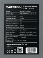 باتری لیتیوم فسفات آهن MARSRIVA مدل MR-LFP24-100-WMD ظرفیت 2.61kWh - تصویر 5