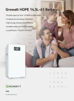 باتری لیتیوم آهن فسفات 14.3kwh برند Growatt - تصویر 3